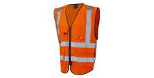 Lynton ISO 20471 Cl 2 Superior Waistcoat HV Orange